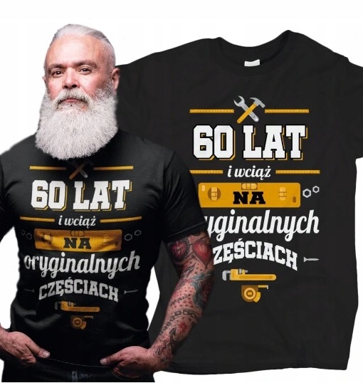 T-SHIRT MĘSKI PREZENT URODZINY DOWOLNY ROK S - 5XL