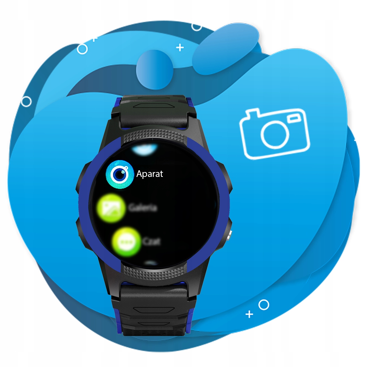 Smartwatch Zegarek CALMEAN Hoop 4G GPS niebieski Obsługiwane systemy operacyjne Android
