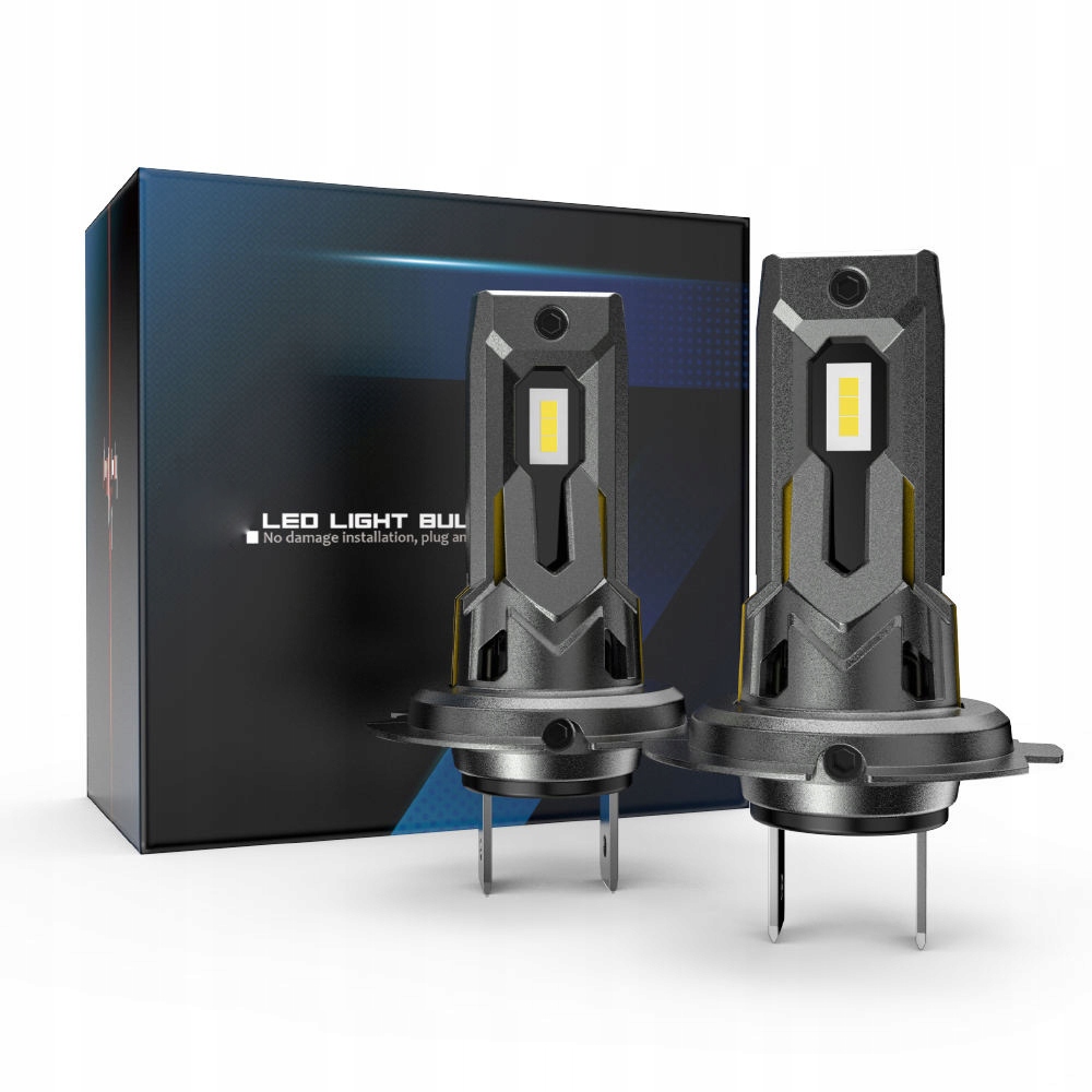Żarówki H7 LED CSP biała 6500K 1do1 12V CANBUS CAN MOCNE WIECEJ ŚWIATŁA