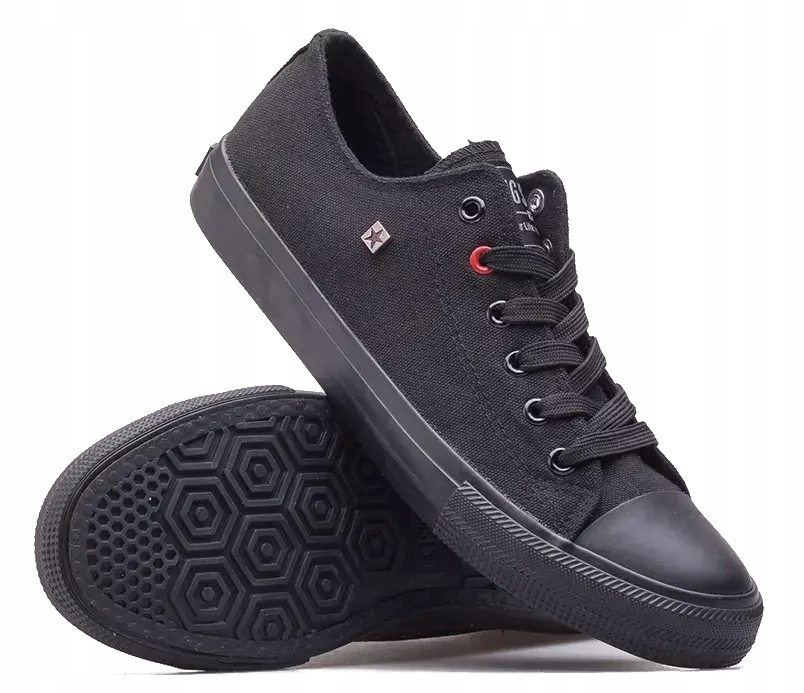 Męskie trampki Big Star tenisówki T174110 906 czarny 45