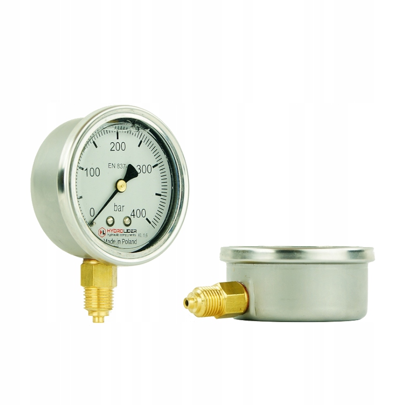 Polské glycerinový manometr s průměrem hodin 63 mm, rozsah