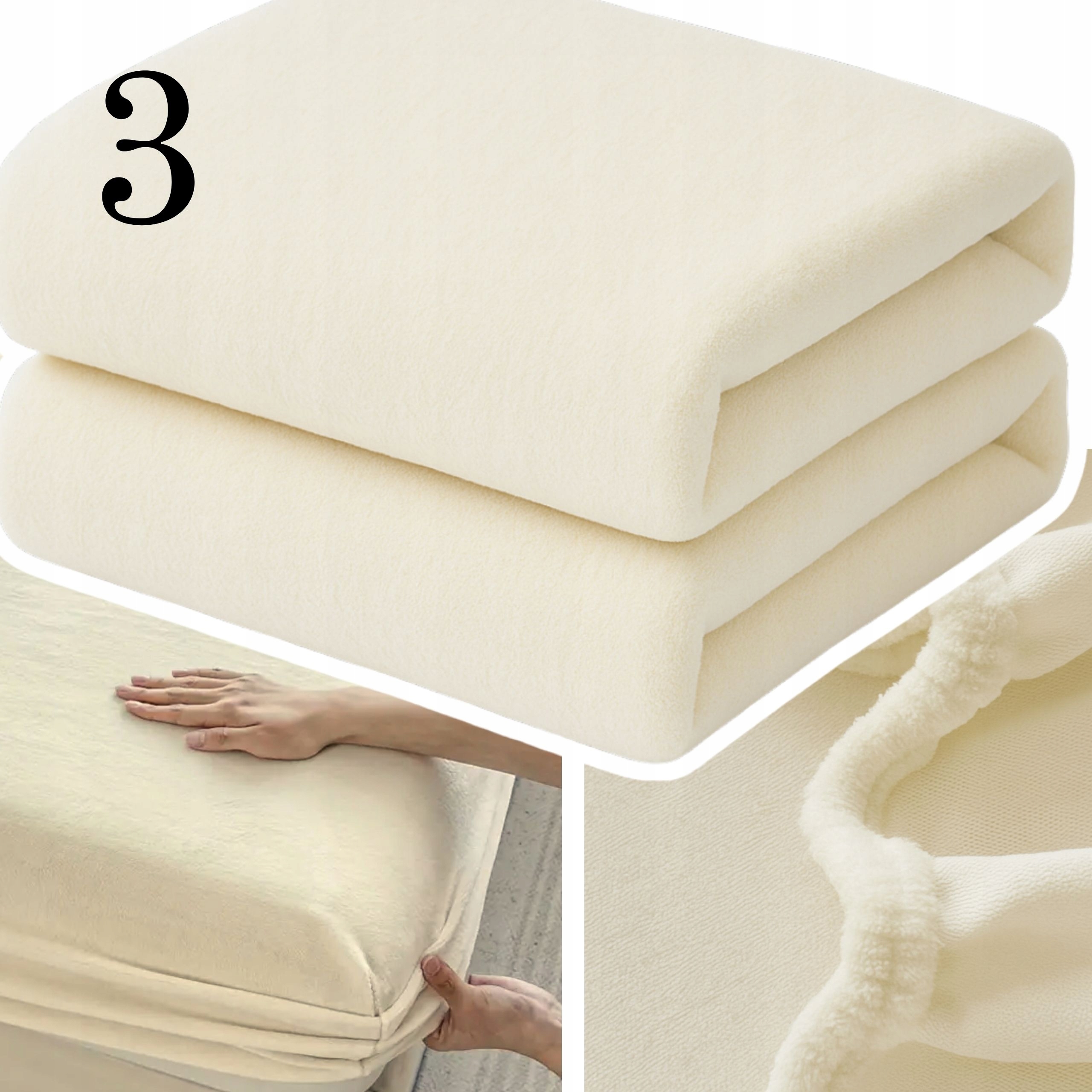 PRZEŚCIERADŁO Z GUMKĄ 90x200 PLUSZOWE POLAROWE MIŚ MIĘKKIE CIEPŁE KOLORY Marka Domidekor