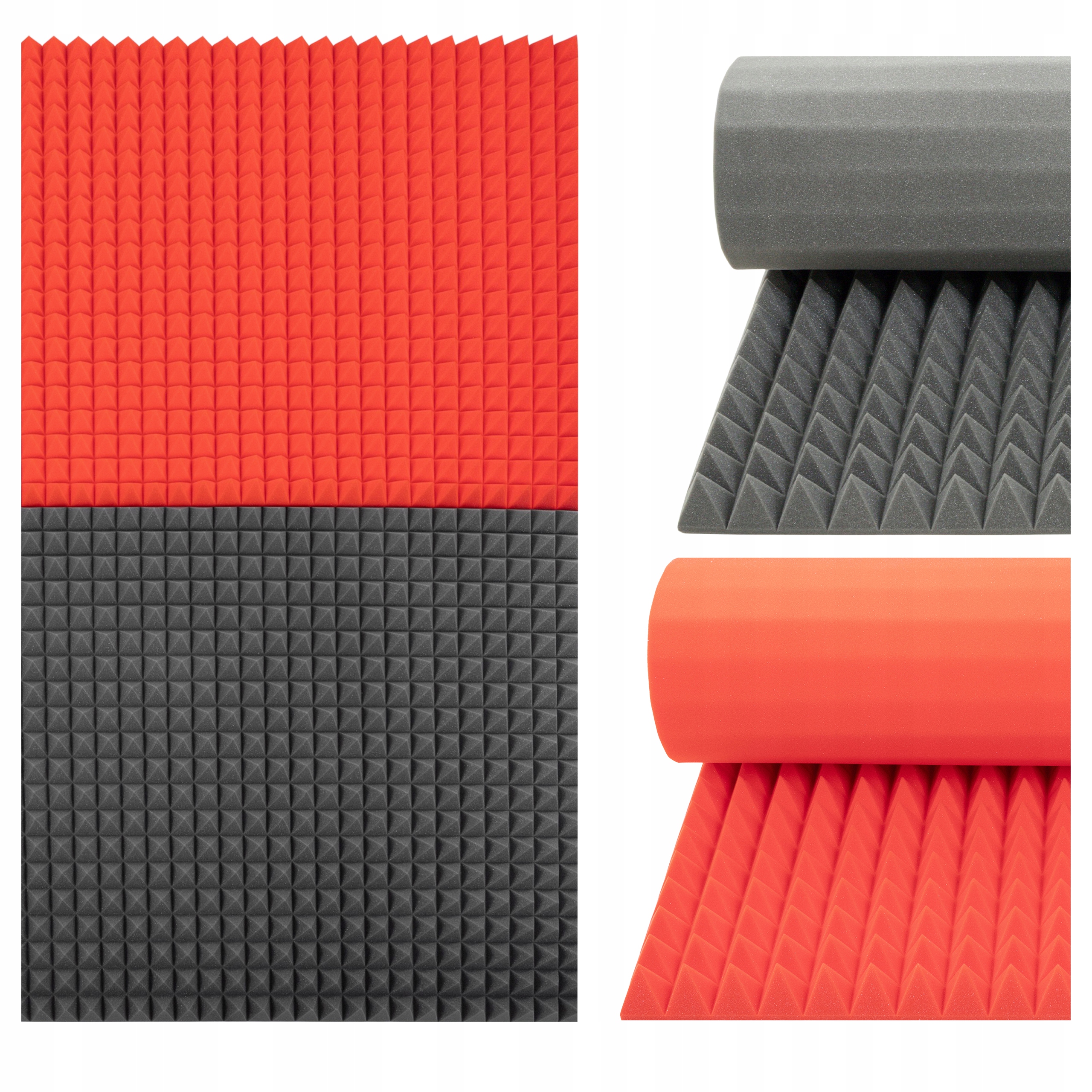 Pyramida 7 cm zvukotěsná akustická pěna 4 m2 na zeď do místností