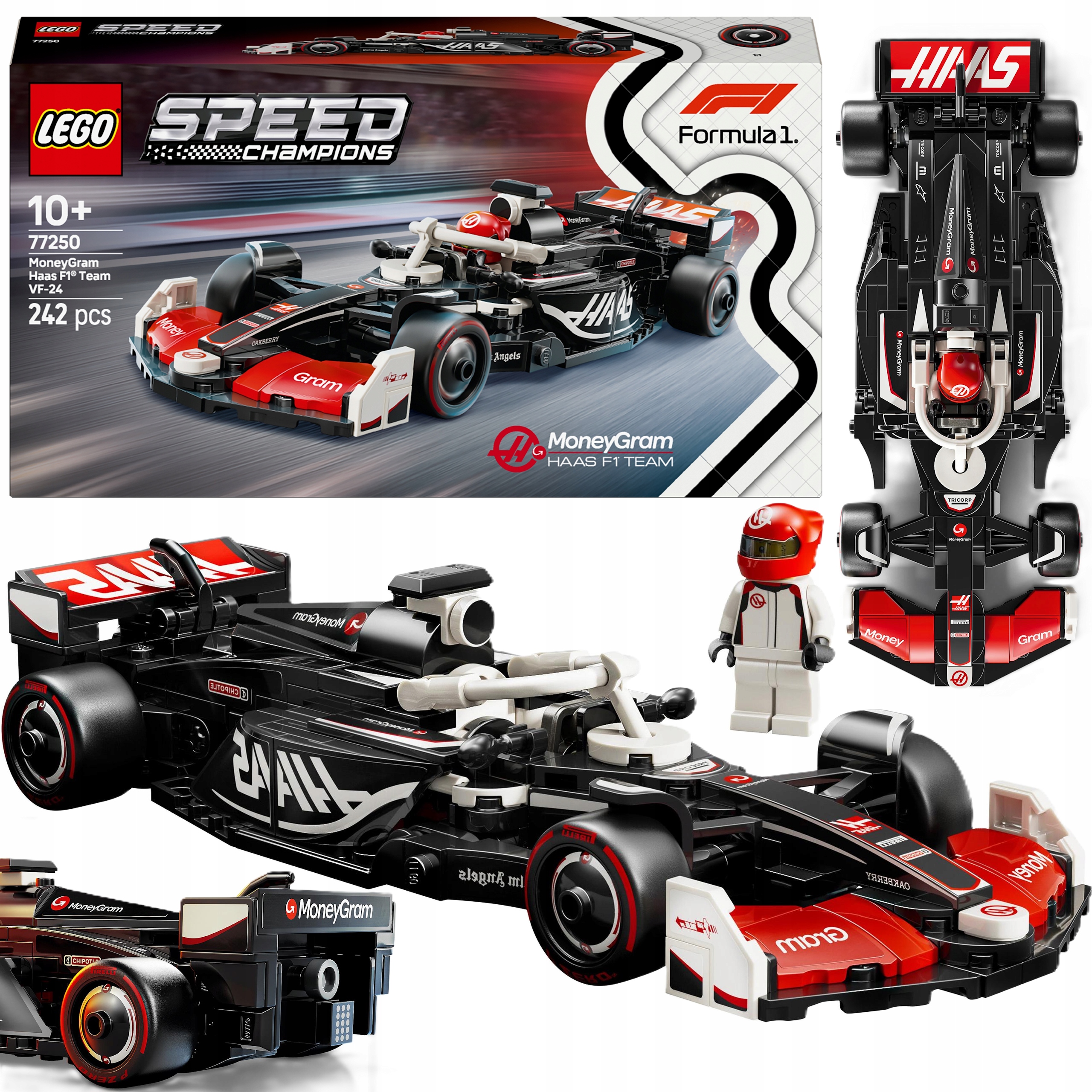Klocki Lego 77250 Speed Champions Bolid F1 Moneygram Haas Team VF-24