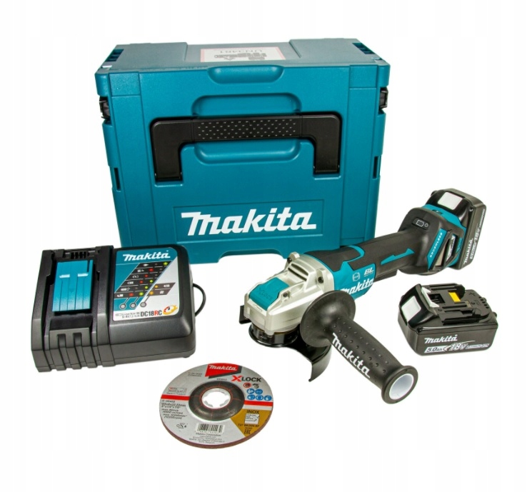 Akumulátorová bruska Makita DGA519RTJ 5 X-lock na baterie 18V 125 mm New