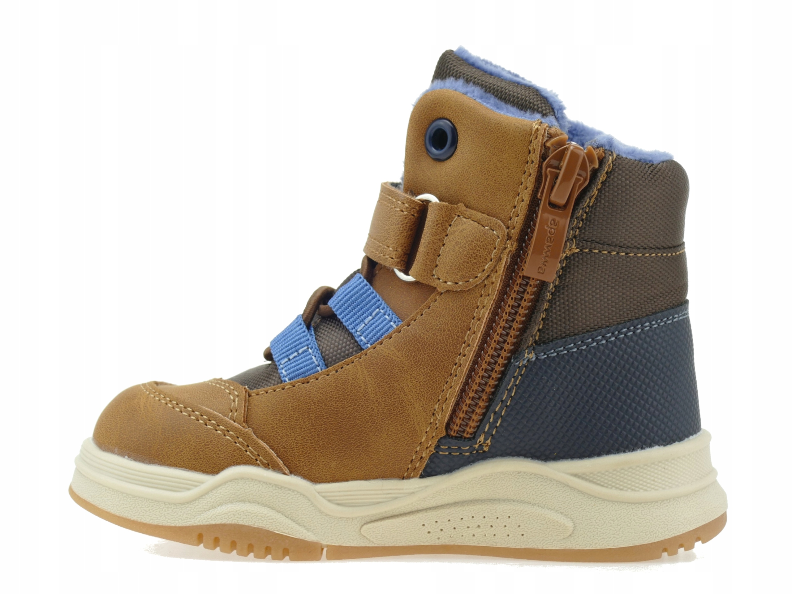 BUTY ZIMOWE CHŁOPIĘCE OCIEPLANE ŚNIEGOWCE DZIECIĘCE TRZEWIKI NA RZEPY R 24 Rozmiar (new) 24