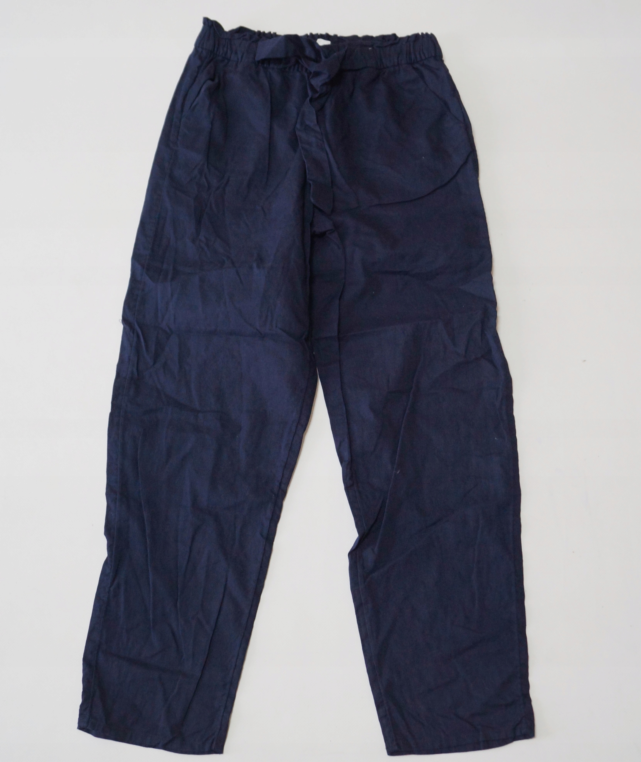 

H&m spodnie relaxed z lnem 7-8 l 128 P141