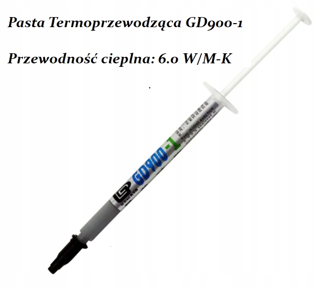 

Pasta termoprzewodząca Cpu Gpu GD900-1 1g 6W/m-K