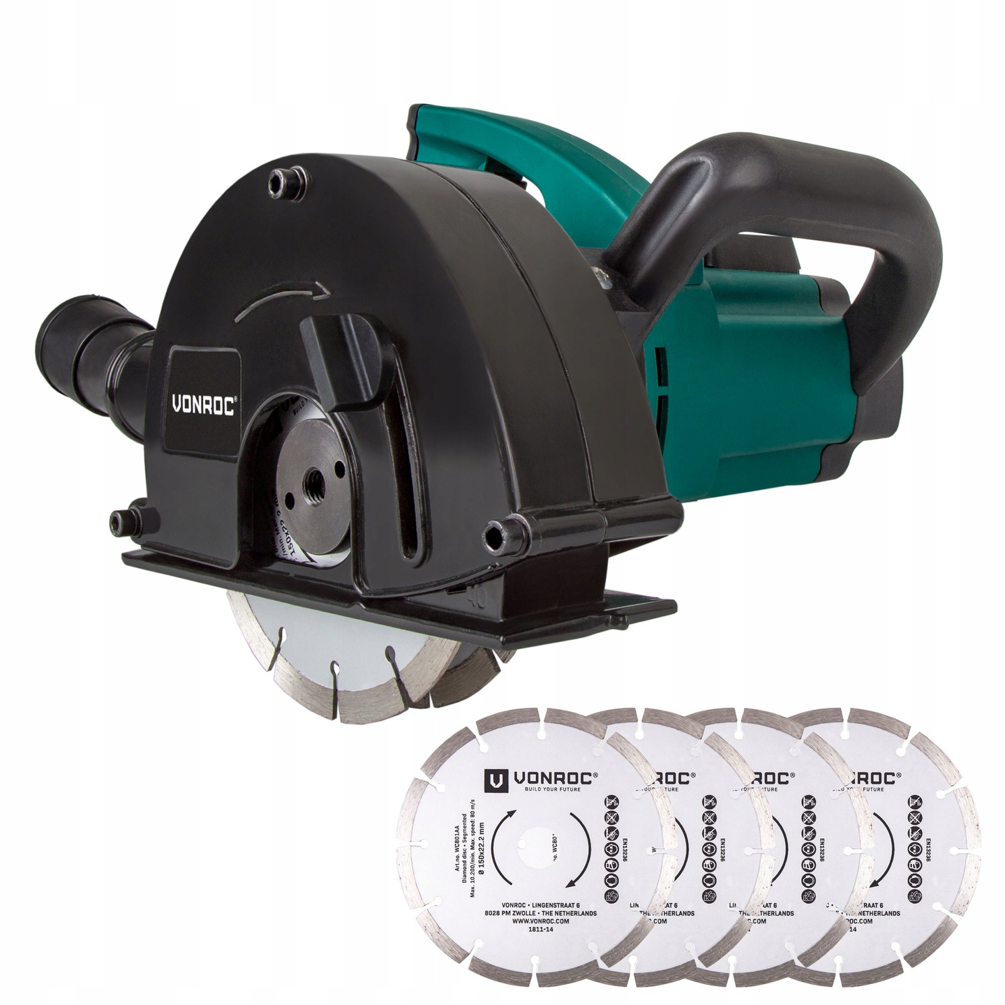 

Bruzdownica 1700W- 150mm + 6 tarcze diamentowe