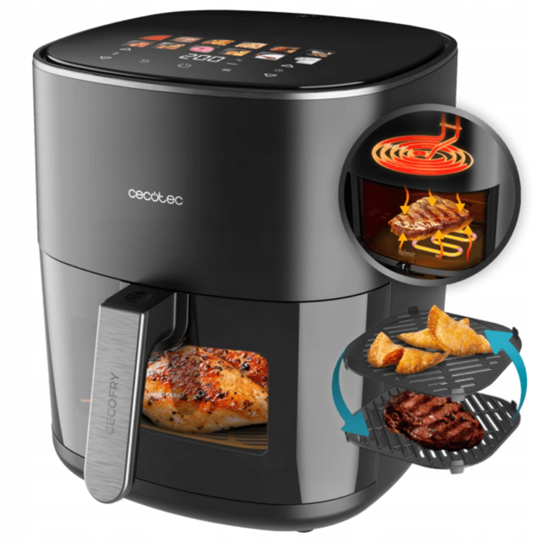 Air Fryer Cecofry&Grill Duoheat 6,5 L podwójne grzanie czarny