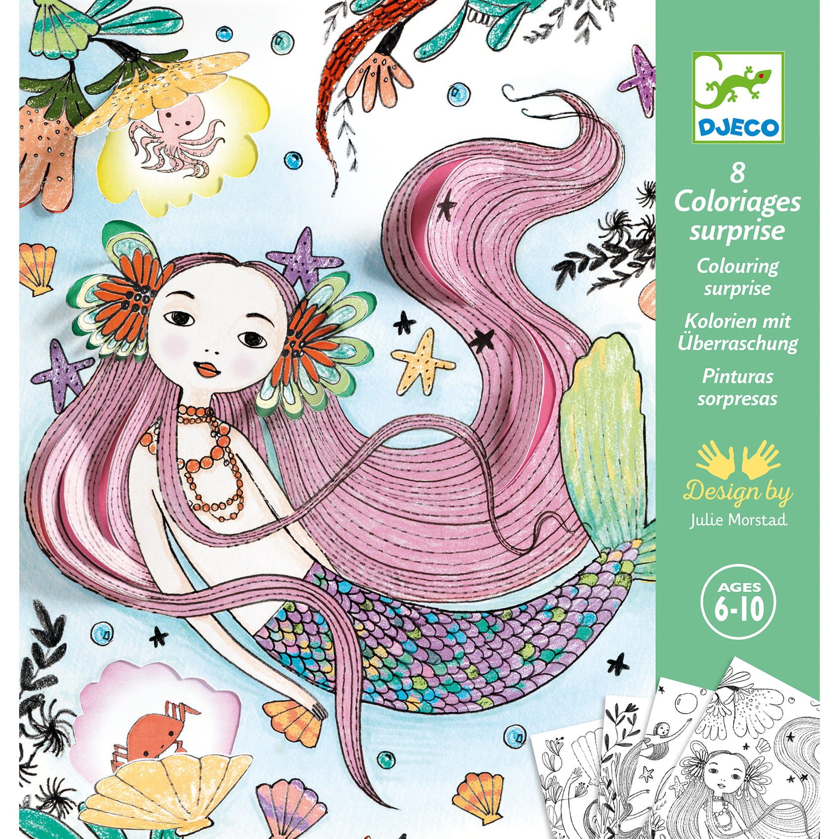 Kolorowanka Podwodny świat Djeco dla dzieci