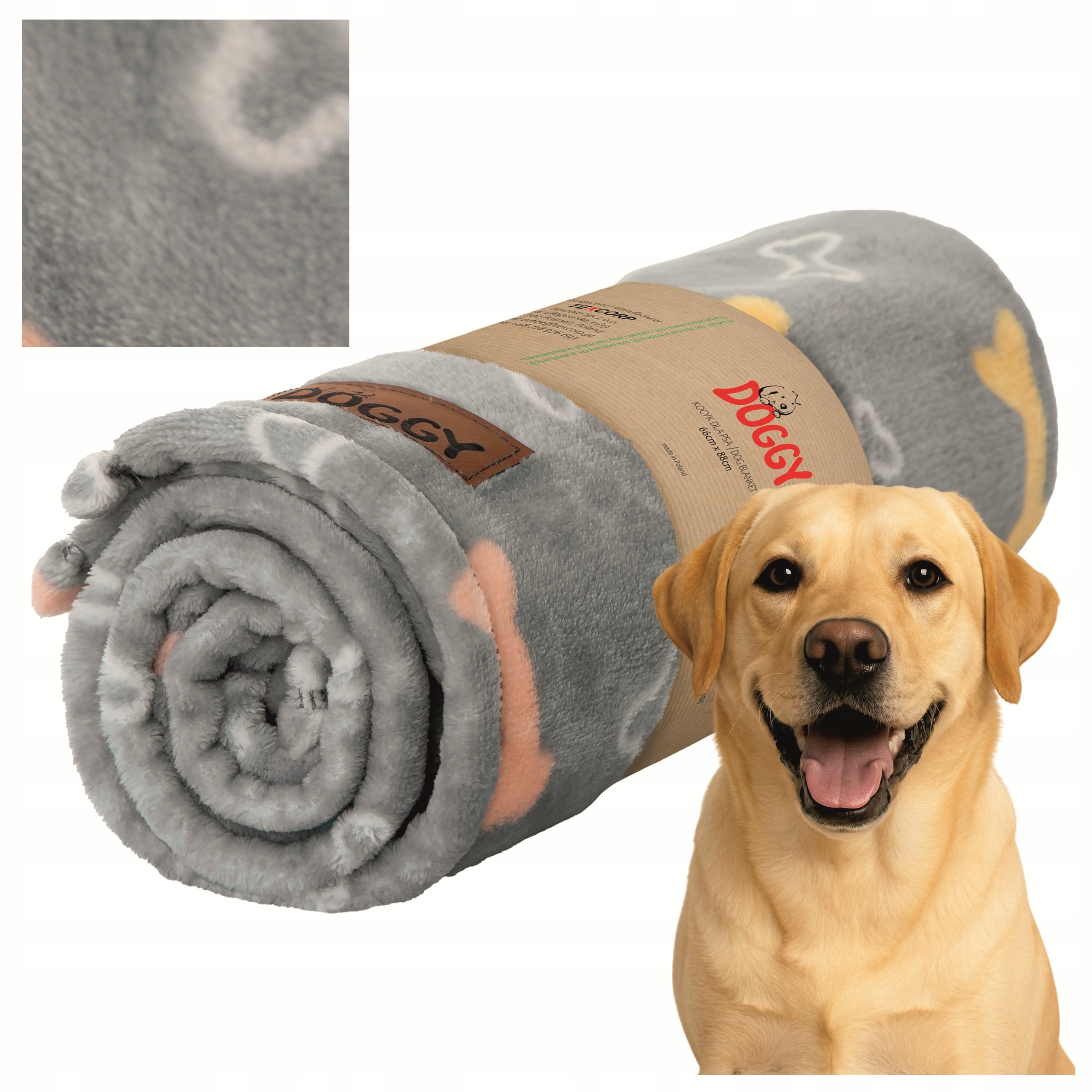 Levně Deka pro psa Deka pro kočky oboustranná 140 x 100 cm Plyšová podložka pro psa velká