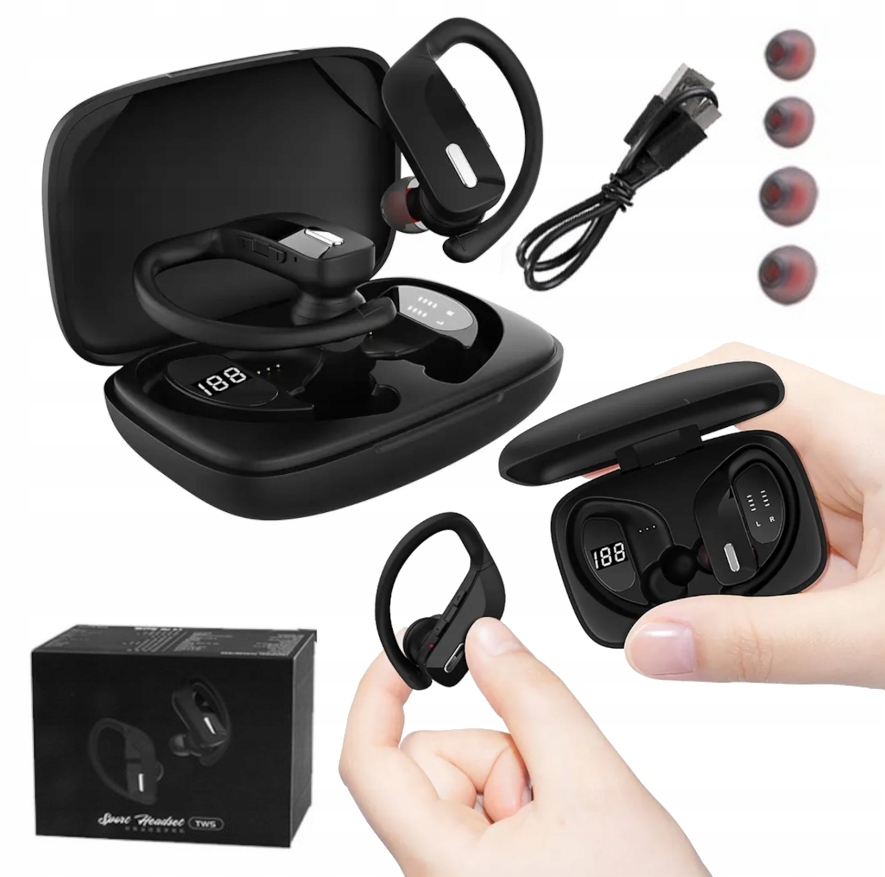

Słuchawki Bezprzewodowe Sportowe Tws Bluetooth 5.0
