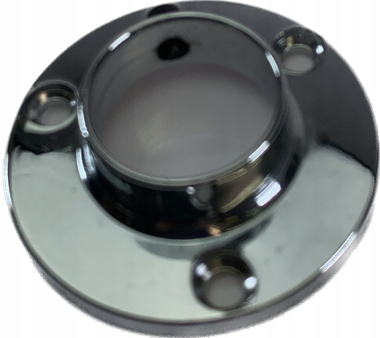 Końcówka rozetka mocująca do drążka z blokadą zwykła fi25 chrom do sklepu