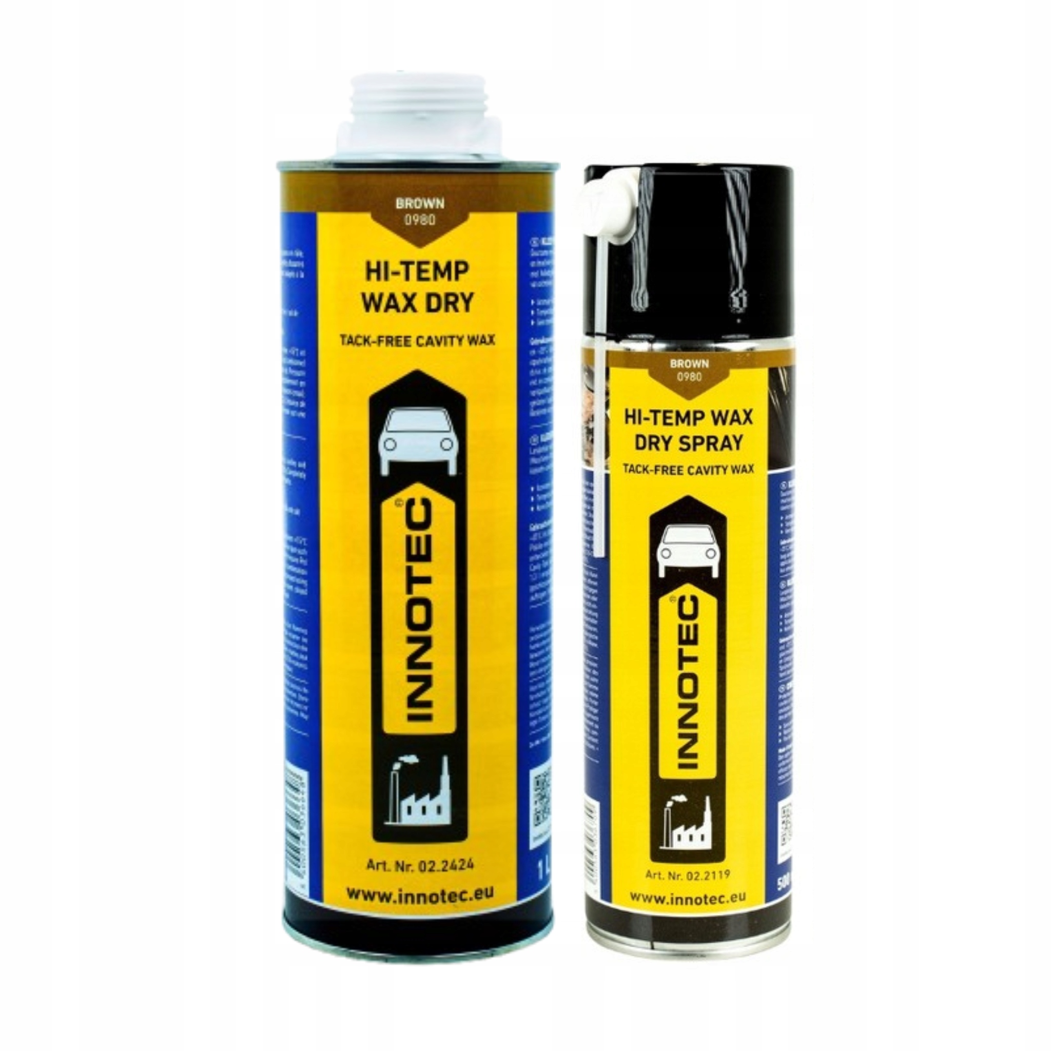 Innotec Suchý vosk Wax Dry Wax Dry Spray 500 ml Hnedý