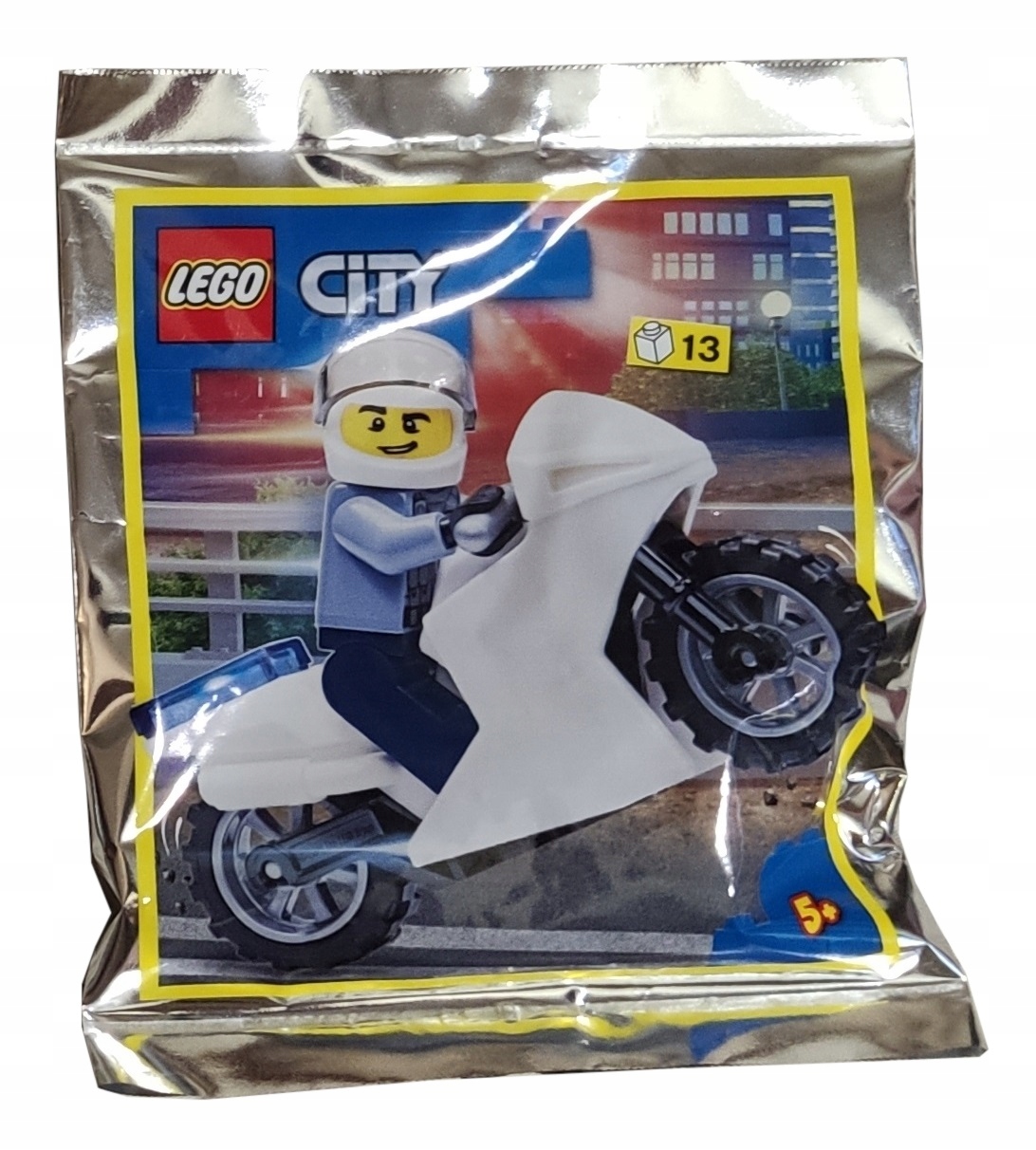 Zestaw Lego City Minifigure Polybag Policeman and Motorcycle #952103