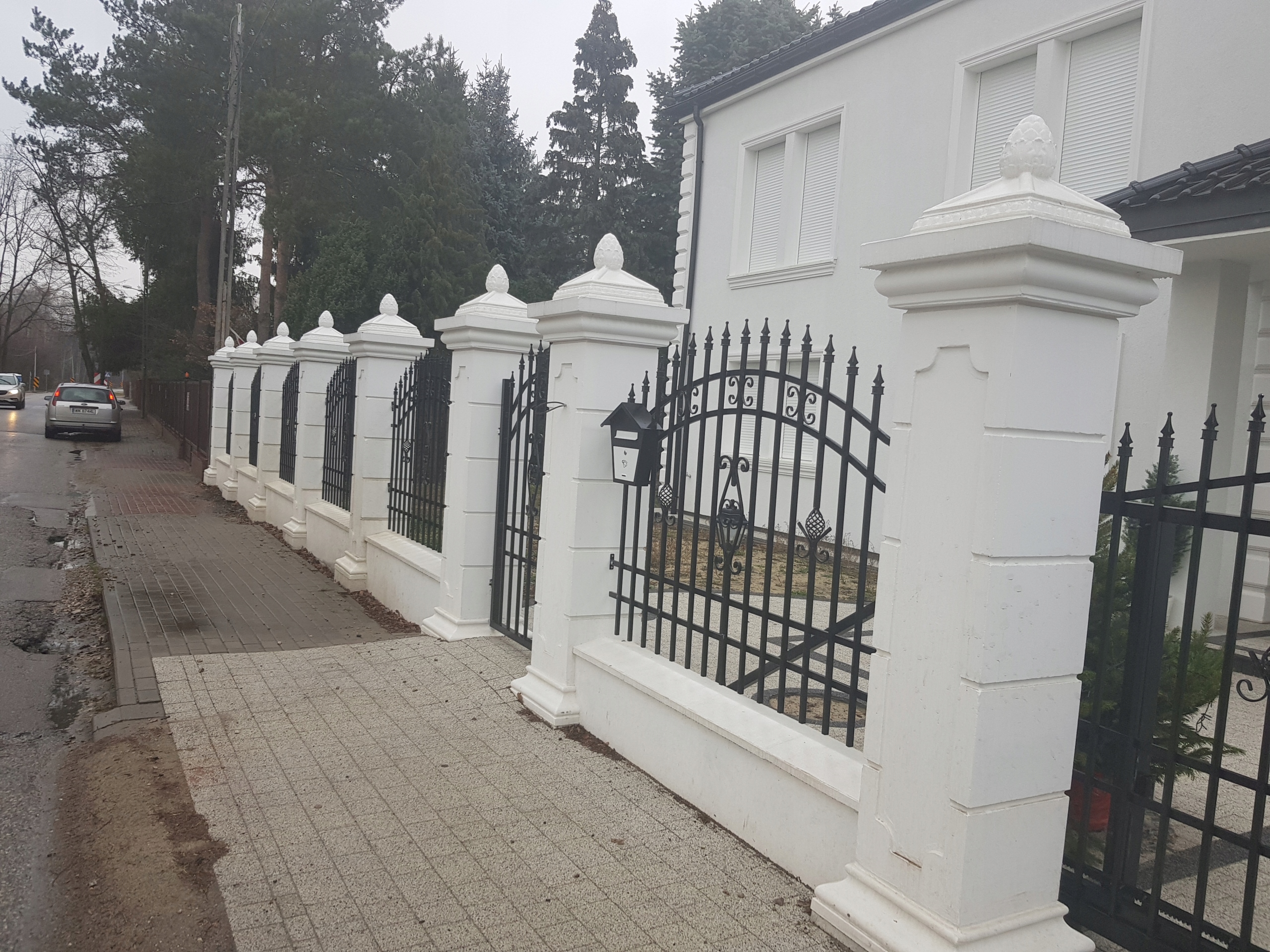 OGRODZENIA PAŁACOWE ,SŁUP,PRZĘSŁA ,STYLOWE Szerokość elementu 40 cm