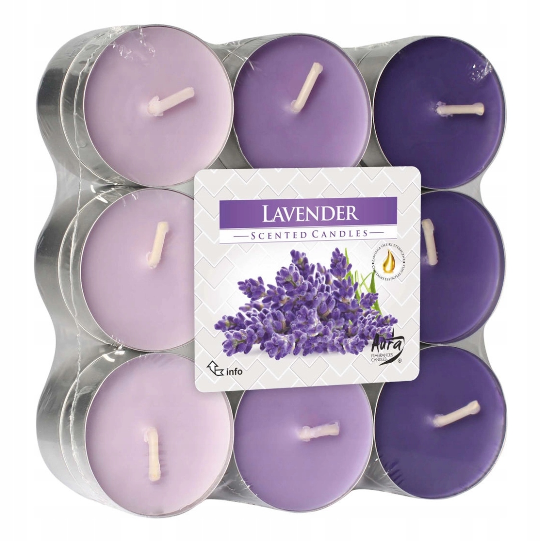 

Bispol Podgrzewacze świeczki tealight Lawend 18szt