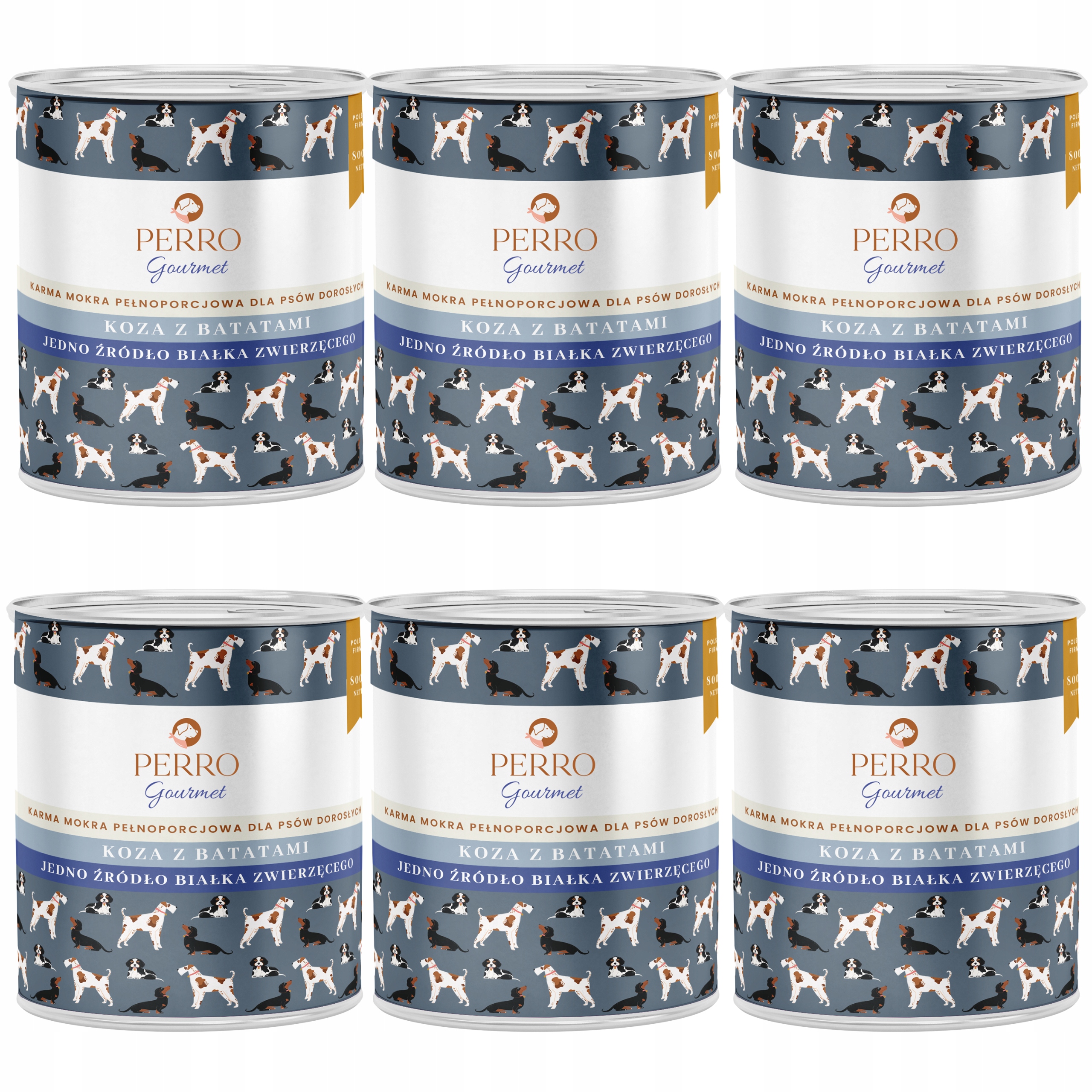 Perro Gourmet Vlhké krmivo pro psy Koza s batáty 6 x 800 g
