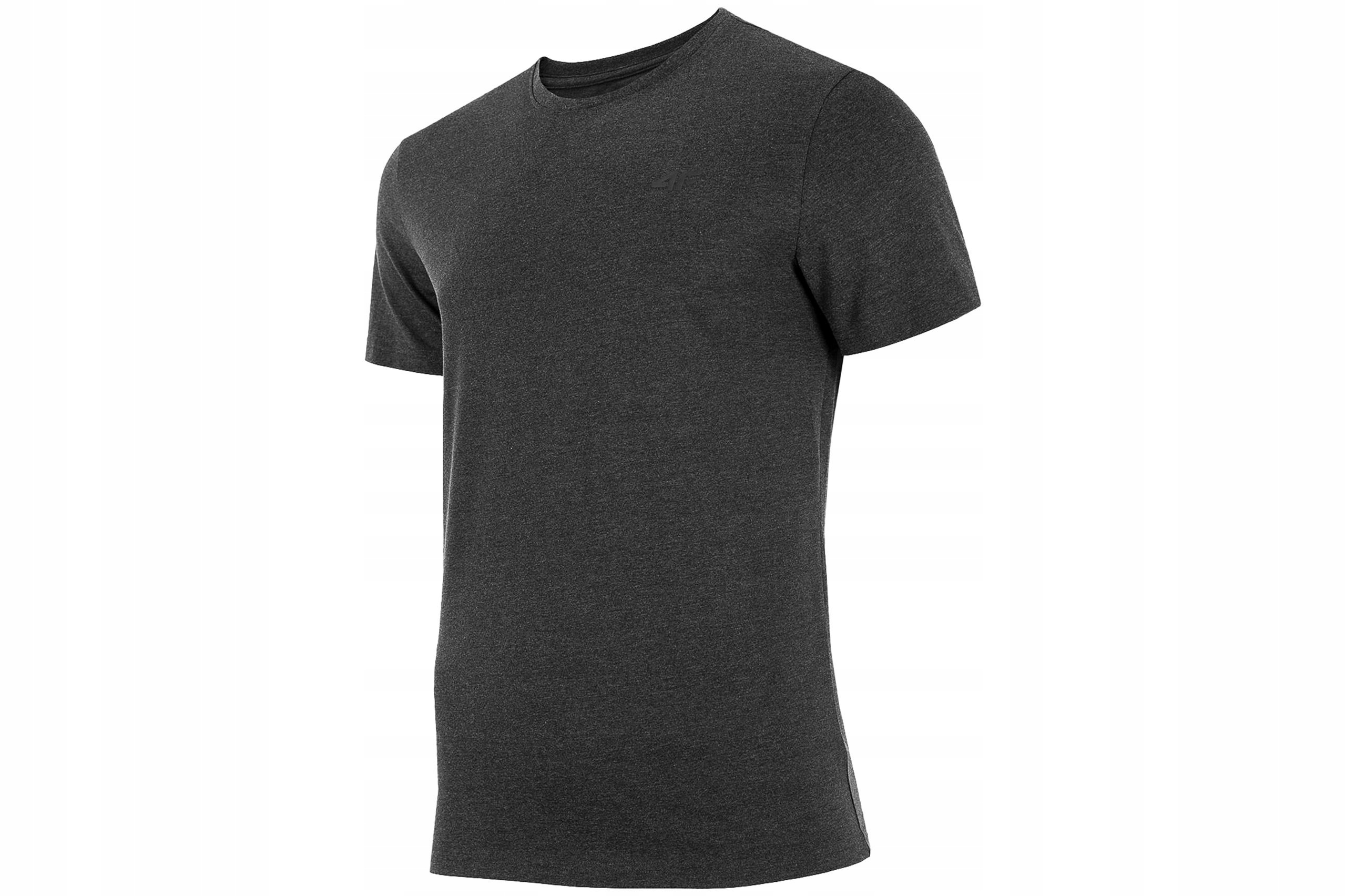 T-SHIRT 4F MĘSKI H4L22 TSM352 SZARY R. XL Materiał dominujący bawełna