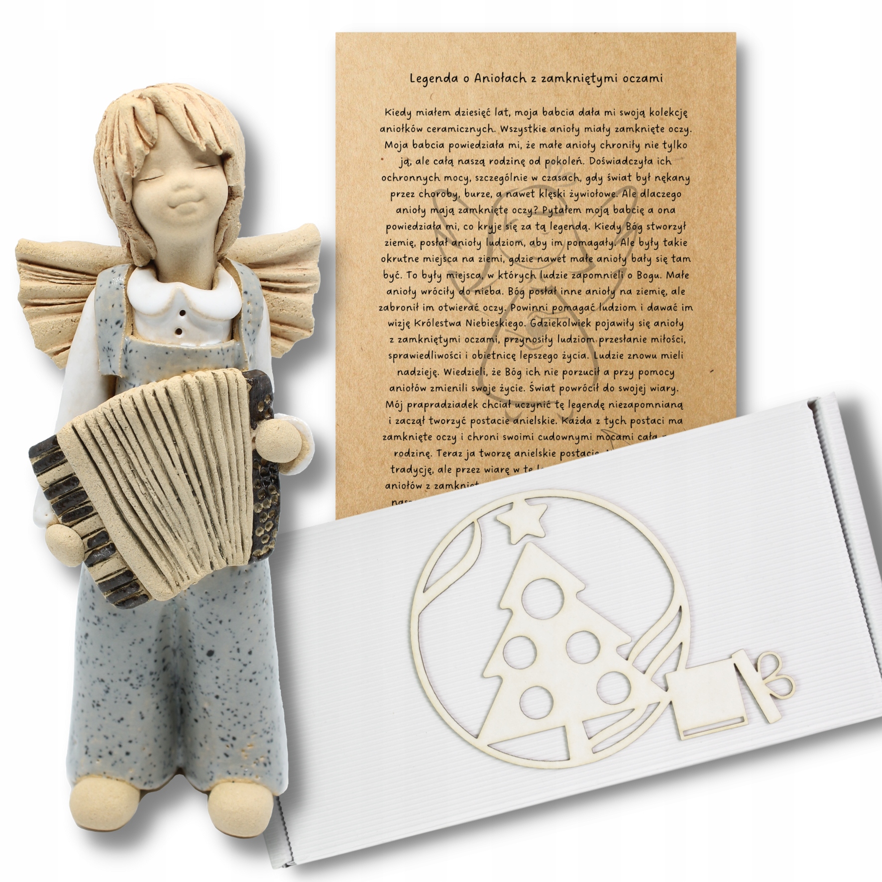 

Na Święta Anioł Aniołek Ceramiczny