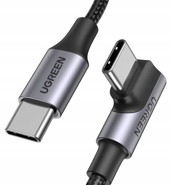 

Ugreen Kabel kątowy Usb-c do Usb-c 5A Pd 100W 1m