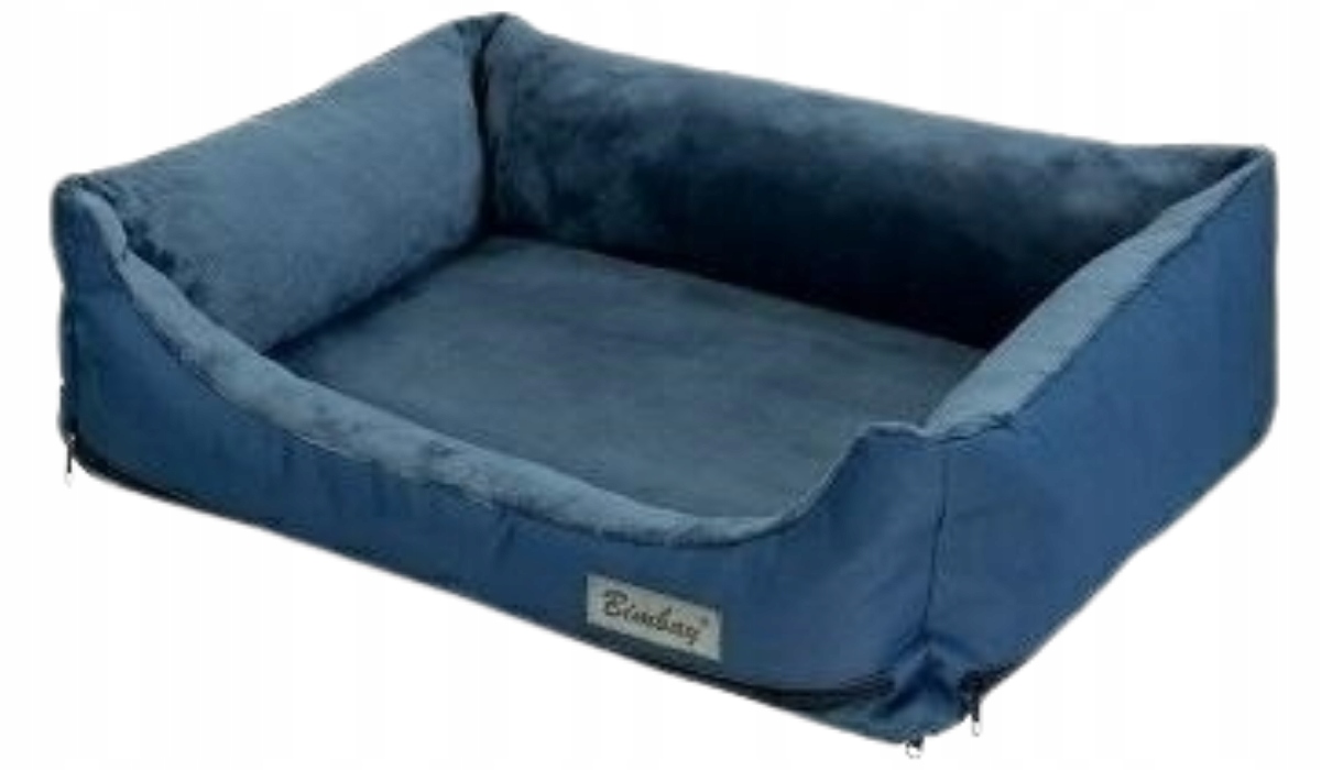 Levně Bimbay Pohovka/Pelíšek Pelíšek pro psa Kožešina č. 3 100x80 cm tmavě modrá
