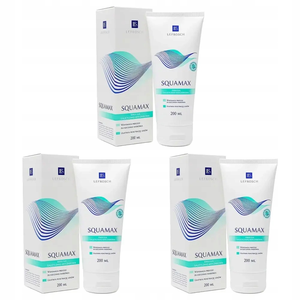 3x Squamax Emulsja salicylowo-mocznikowa, 200 ml