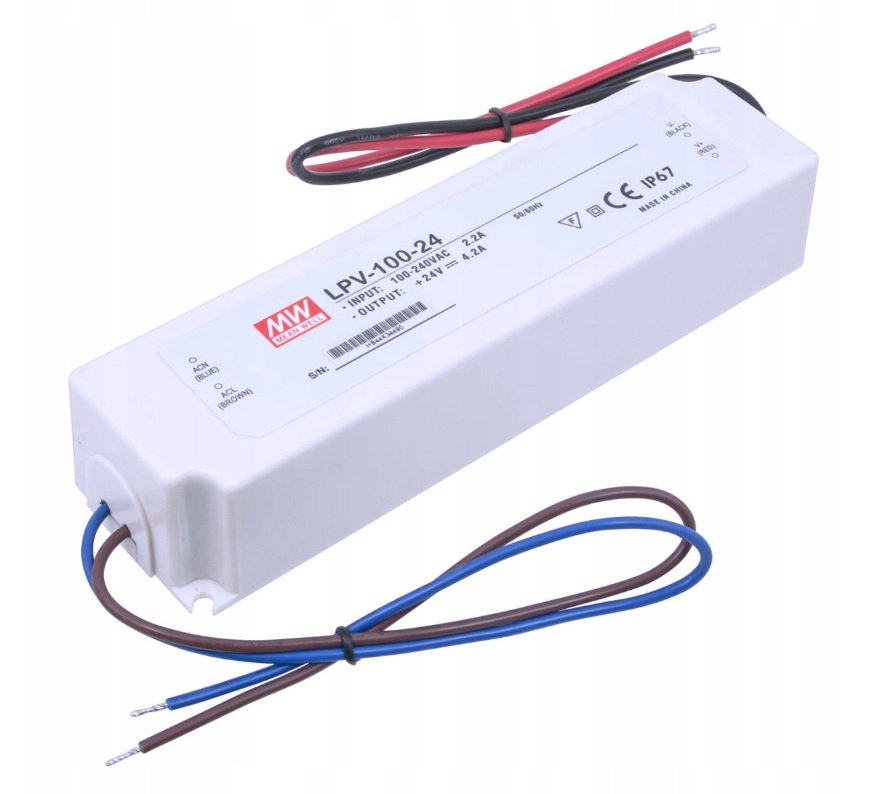 Led zdroj Mean Well 24V 4,2A 100W LPV-100-24