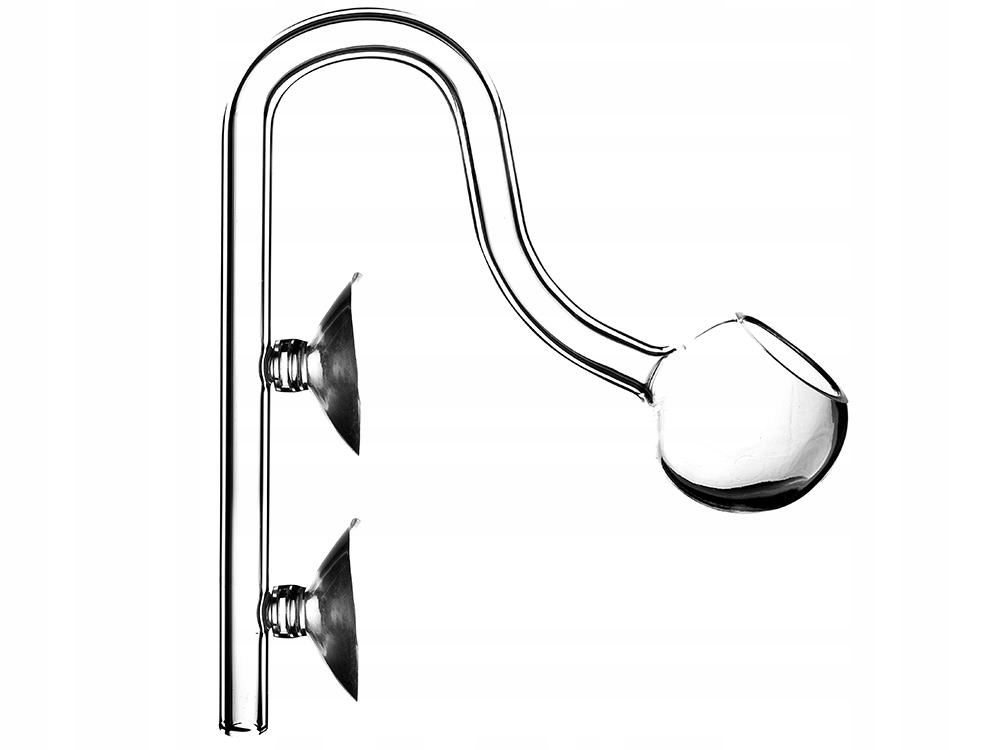 Levně Skleněný Výstup Vody Z Filtru Kulatý Pro Akvárium Výstupní Trubka 9/12 MM