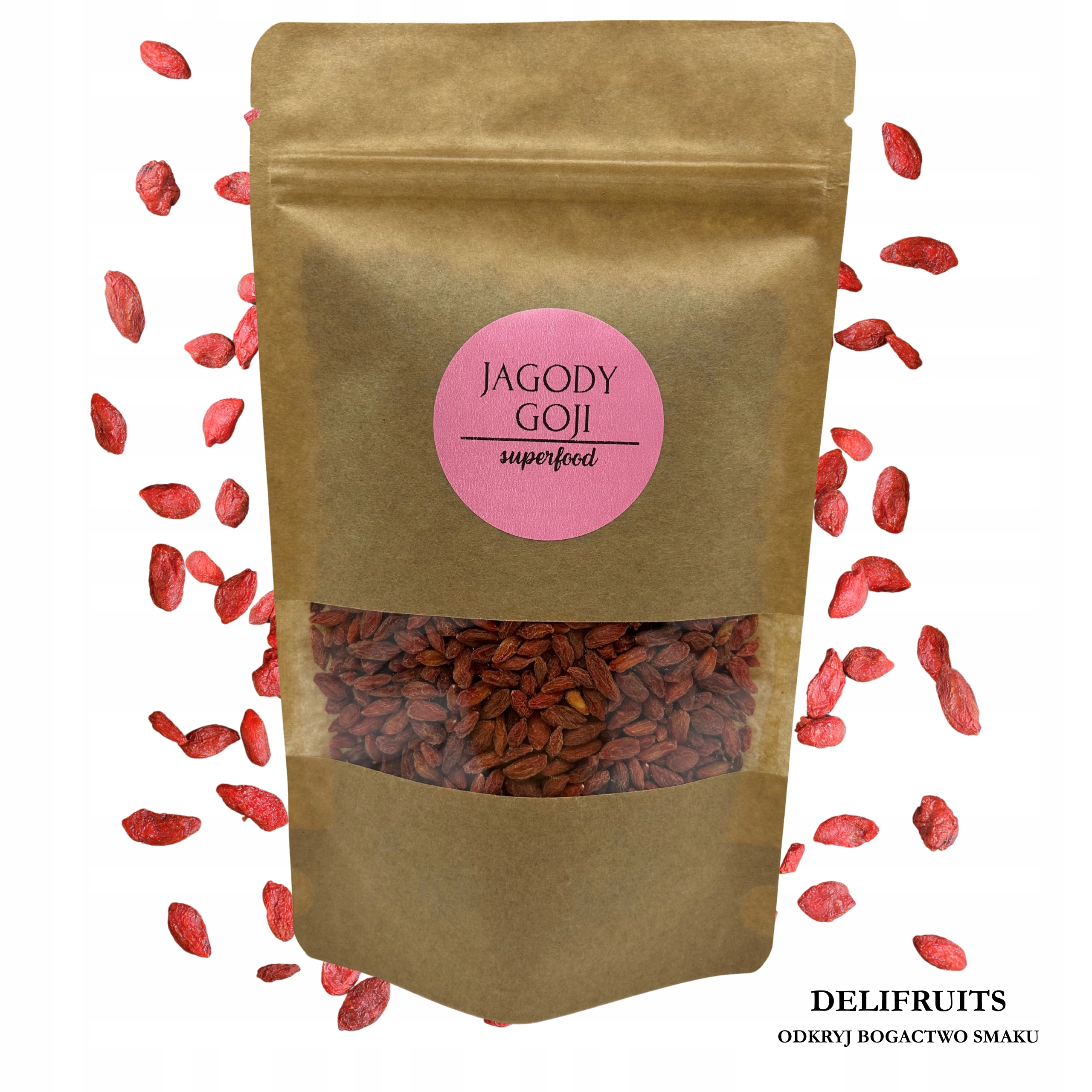 Jagody Goji Suszone 2,5 Kg (2500G) Superfood Premium Jakość Delifruits