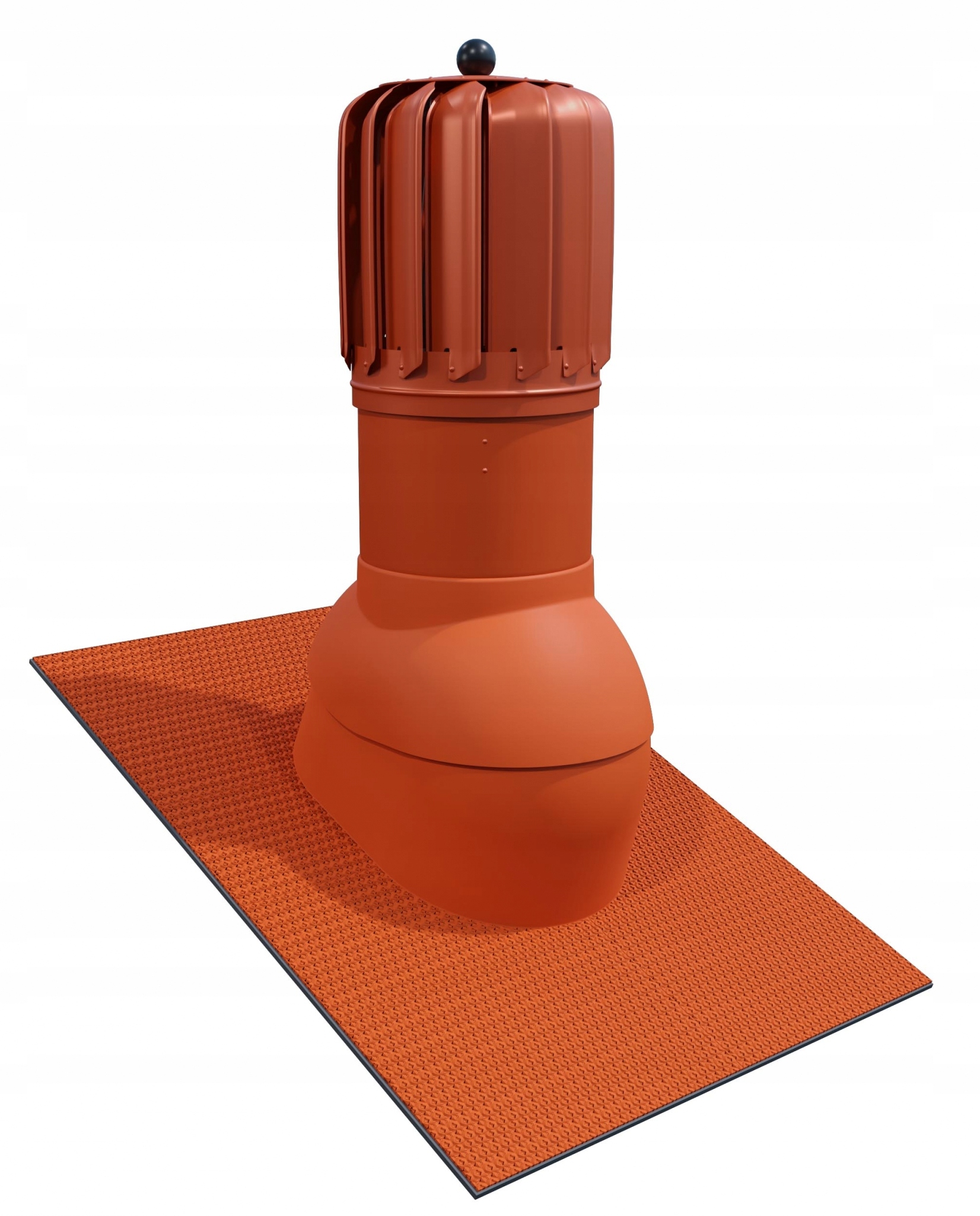 Větrací komín Ventos X Roto Uni Epdm ral 8004