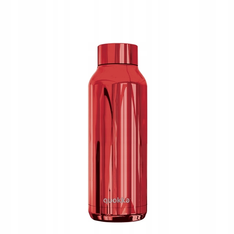 Termoska Quokka 510 ml Ocelová láhev Lahev Na Pití Ruby Červený Sleek