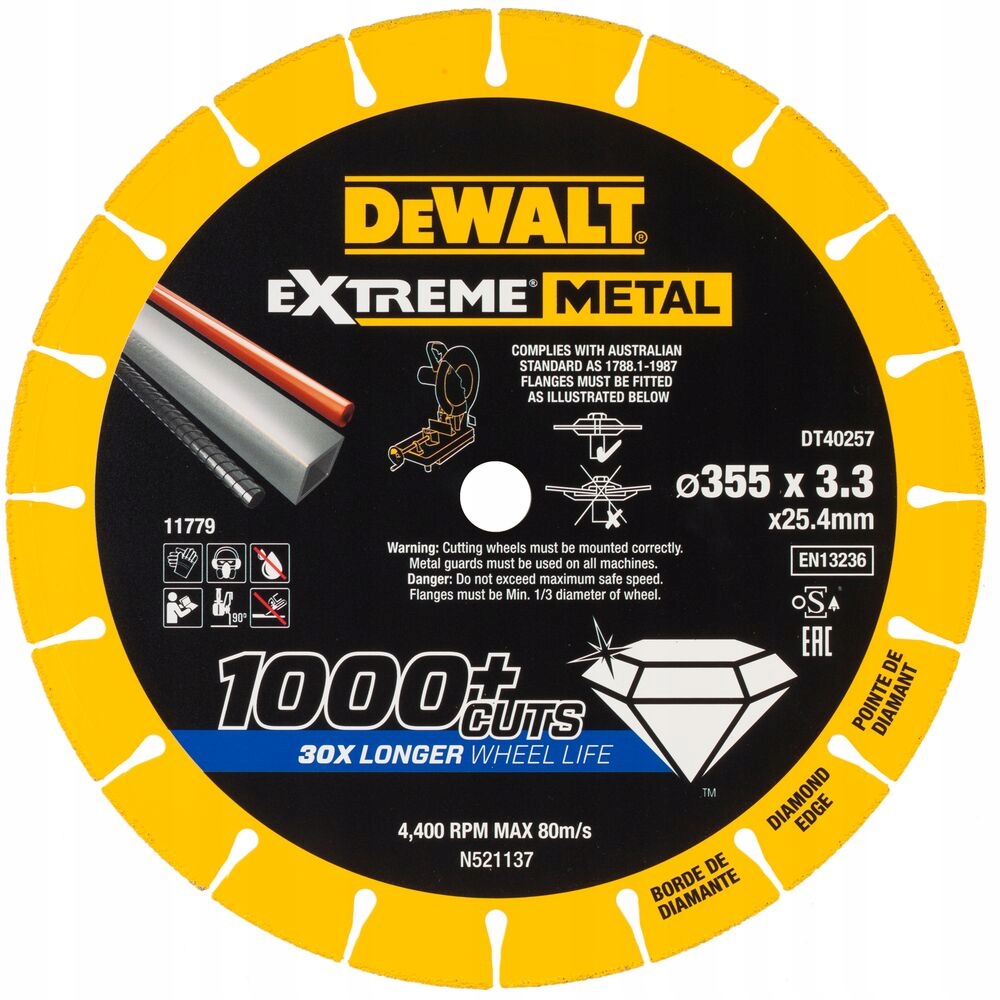 Tarcza diamentowa do cięcia stali 355/25,4 /3,3mm serii EXTREME®