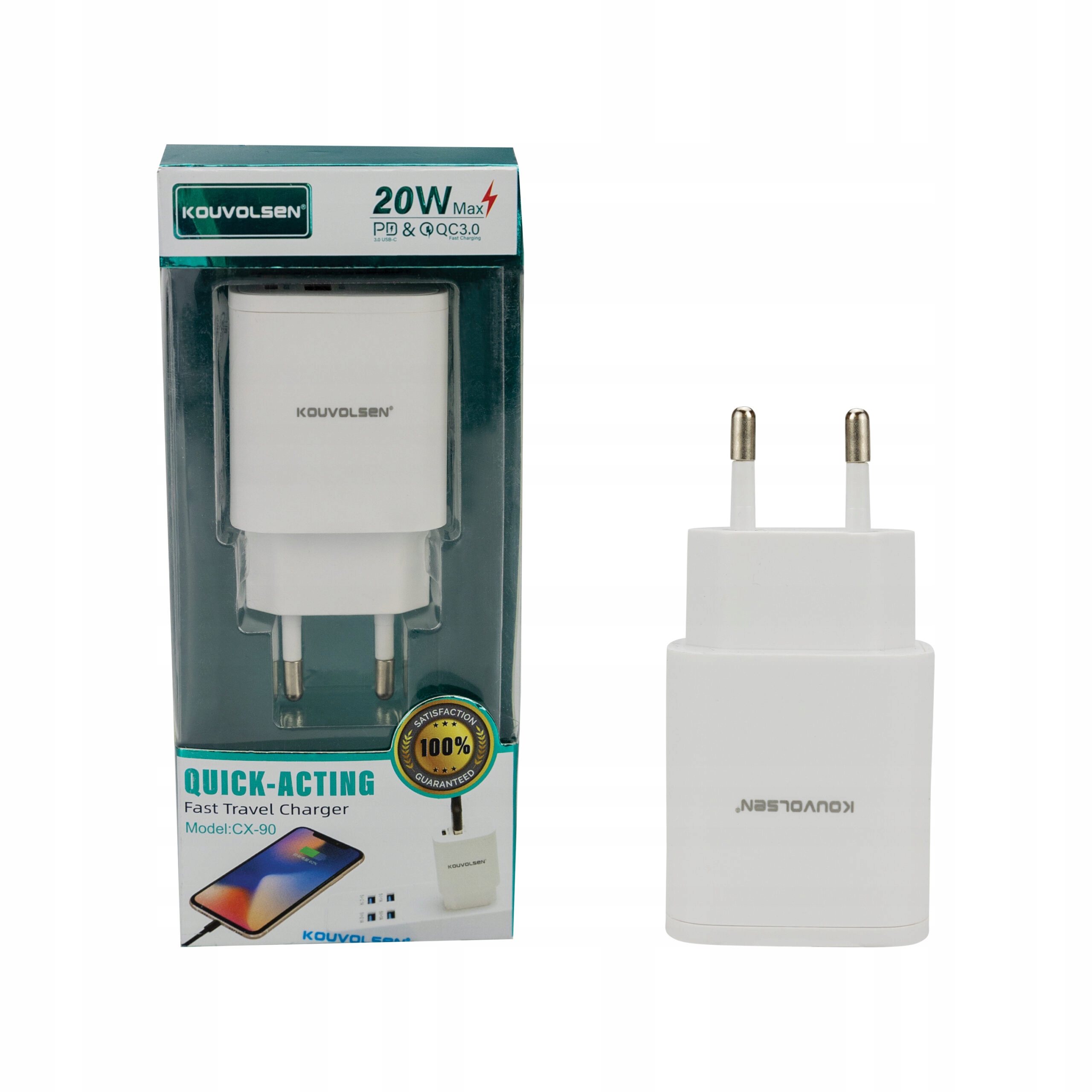 

Szybka ładowarka 20W Usb-a QC3.0 Usb-c PD3.0