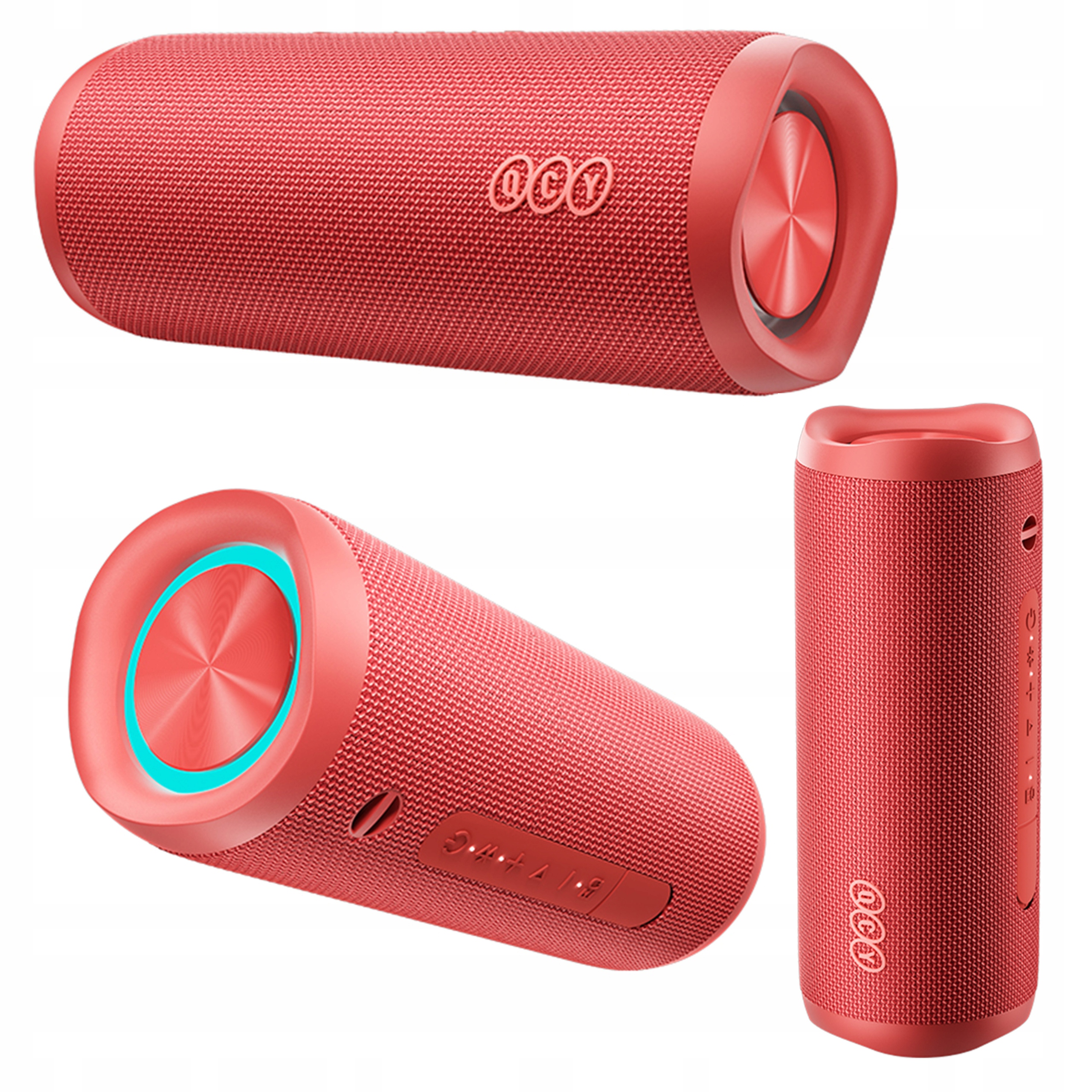 Qcy SP7 Prenosný reproduktor Bluetooth 5.4 Bezdrôtový Led IPX7 40W červený