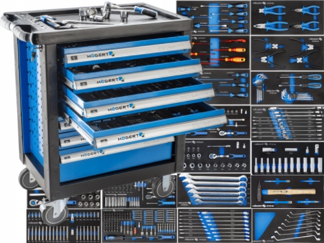 

Hogert Szafka Narzędziowa Z Wyposażeniem 410 el.