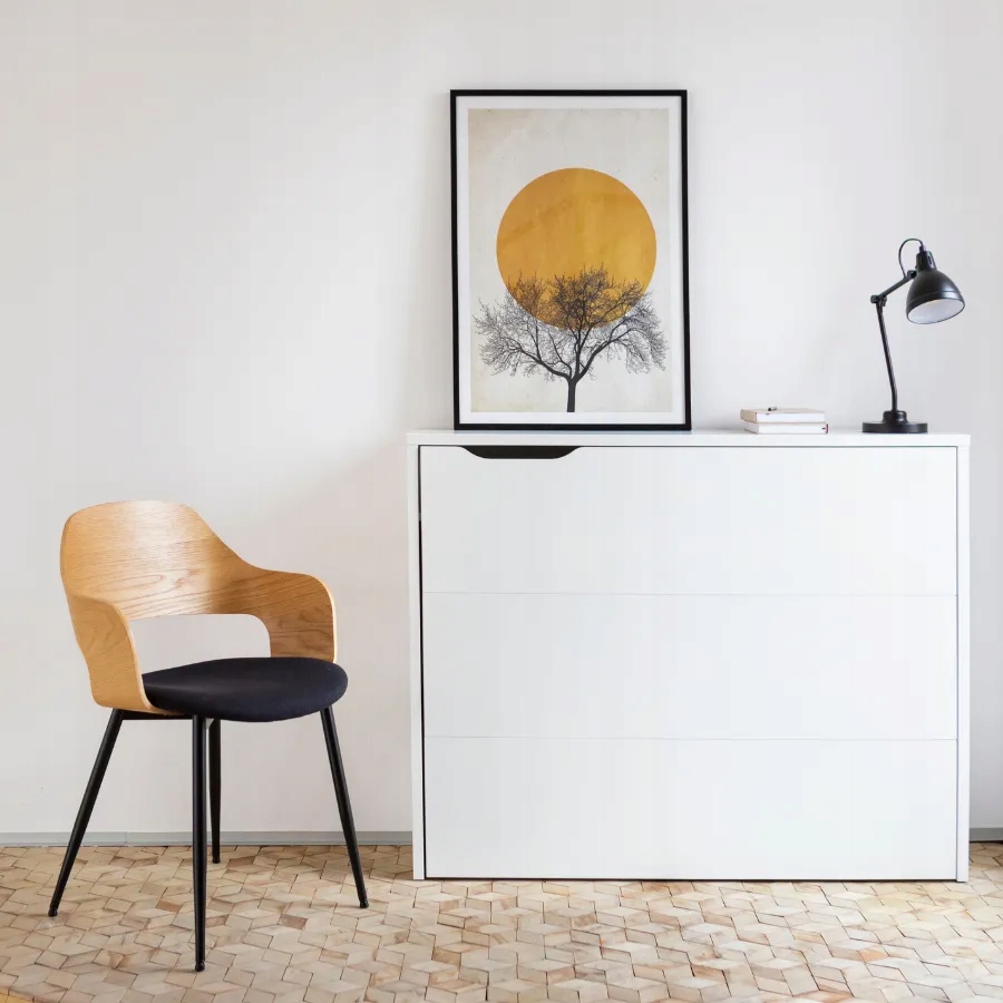 Biurko rozkładane WORK CONCEPT SLIM CW-02L BIAŁY Lenart Szerokość mebla 90 cm