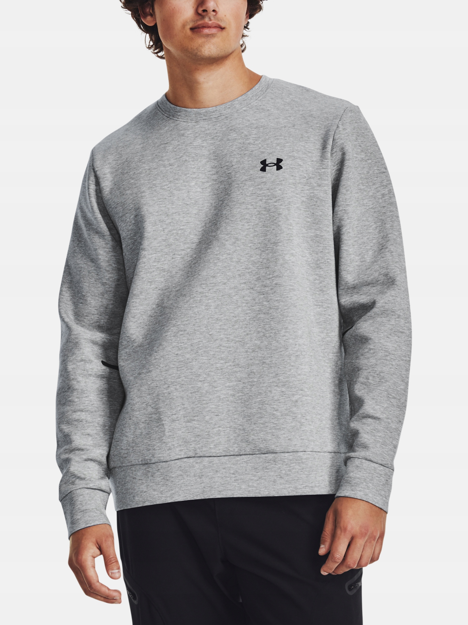 Under Armour Mikina Ua Unstoppable Flc Crew-GRY šedá