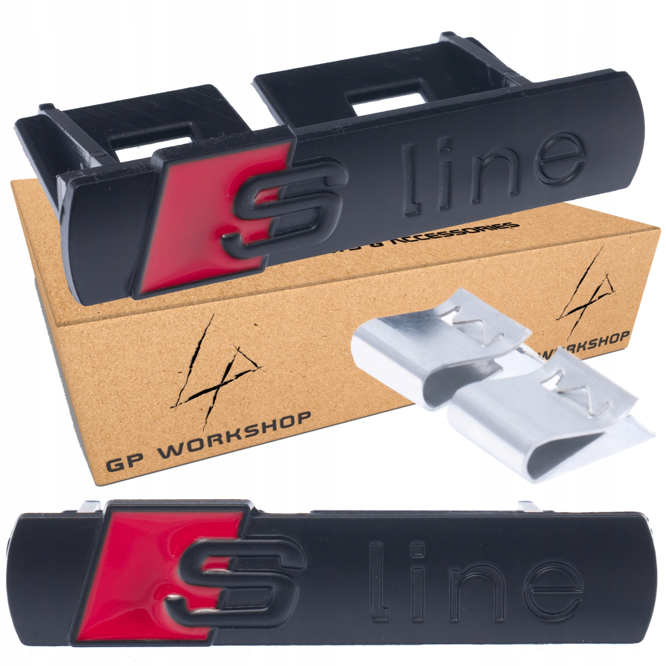 

Audi S-line Emblemat Znaczek Na Grill Czarny Mat