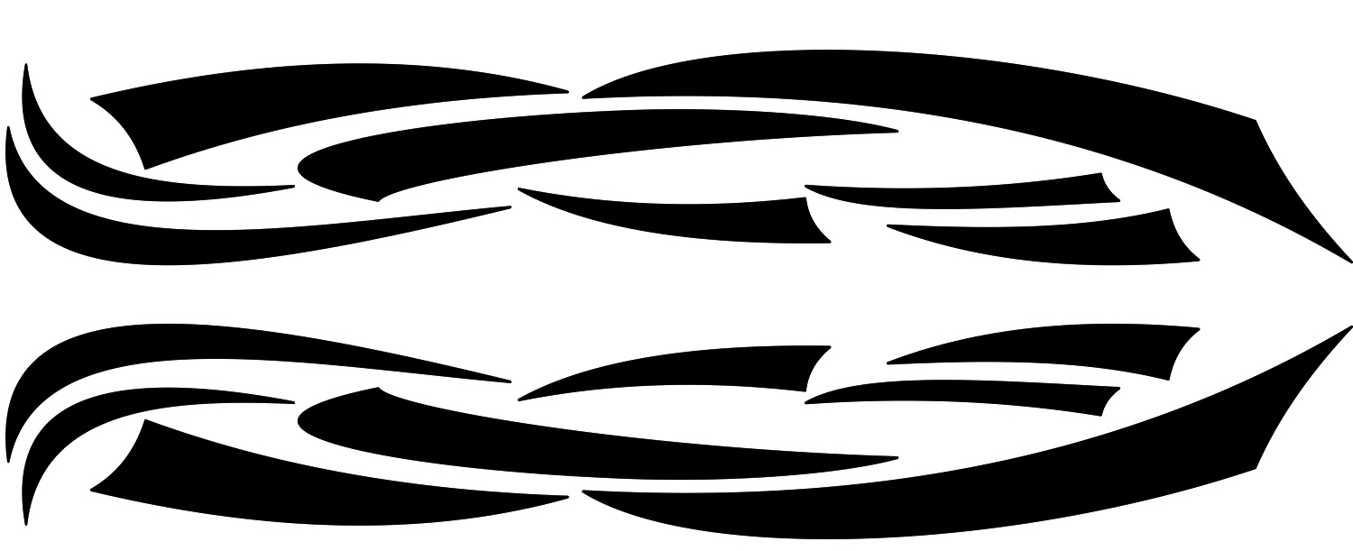 2x NAKLEJKA Grafika na bok kampera przyczepę MOTYW ABSTRAKCJA TRIBAL LINIE Numer katalogowy producenta MG3877