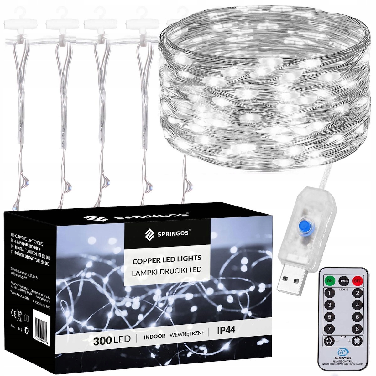 

Lampki Usb Wiszące Sople Druciki Kurtyna 300 Led