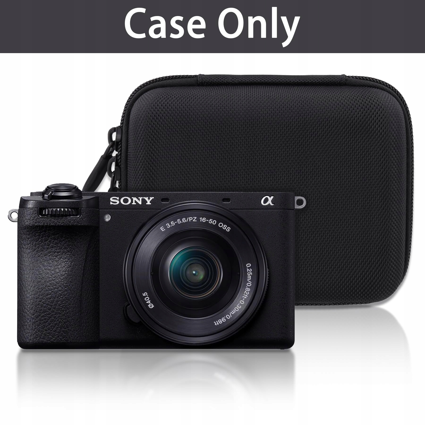 AENLLOSI Twarde Etui Sony Alpha 6000 6700 z Obiektywem 16-50mm Czarny — miniatura 8