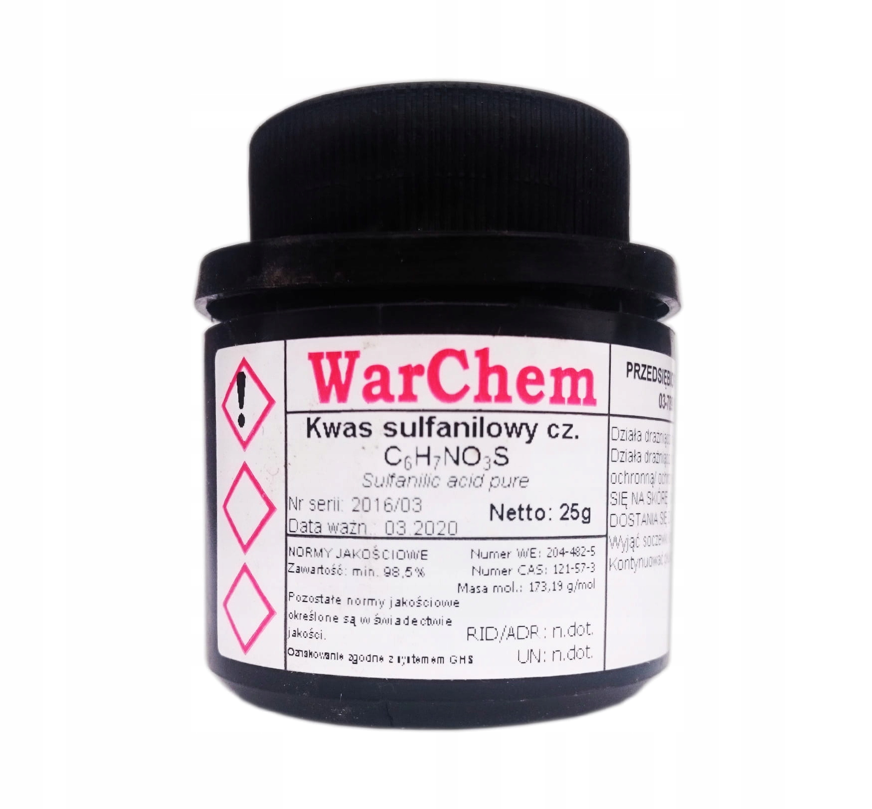 

Kwas Sulfanilowy czysty 25g