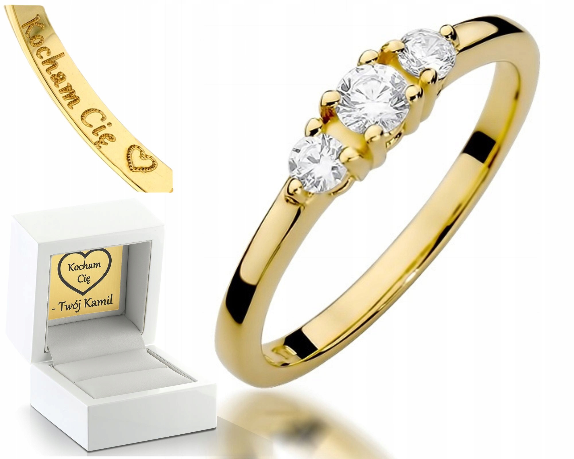 Zlatý Prstýnek S Brilianty 0,33 Ct 0,585 Obchod Pro Ni Jako Dárek