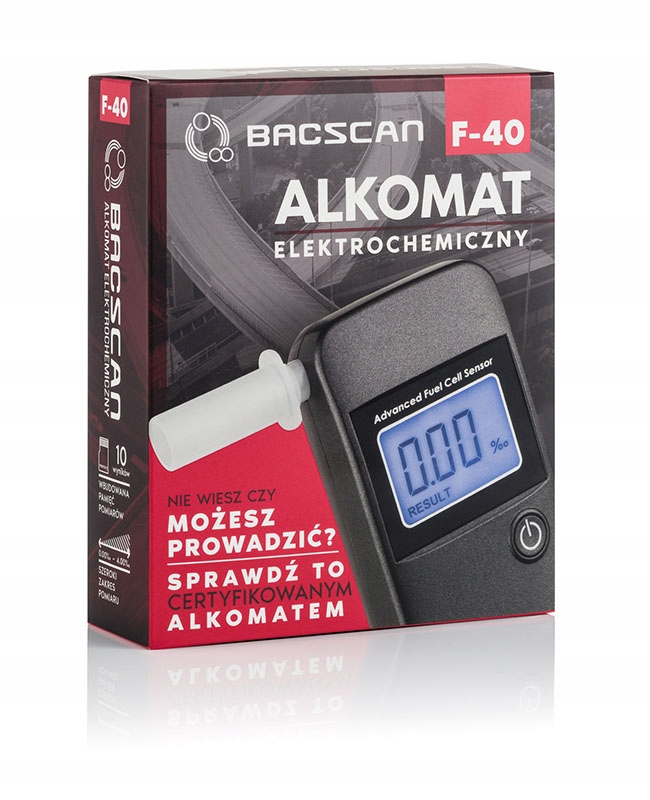 Alkomat elektrochemiczny BACscan F-40 Kod producenta Alkomat BACscan F-40