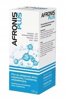 

Afronis Plus, Płyn do skóry trądzikowej, 100g
