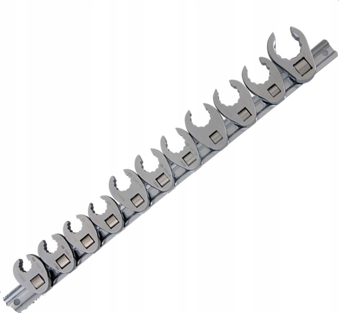 Otvorené Kľúče 10-22 mm Bočné ohnuté 11ks Rúrky King Tony 1E11MR