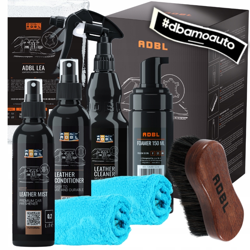 Adbl Zestaw Leather Kit Środek Do Czyszczenia Skóry W Samochodzie Aucie