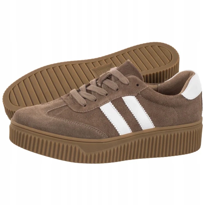 Kožené dámské tenisky Filippo Béžové DP6776/25 Beige